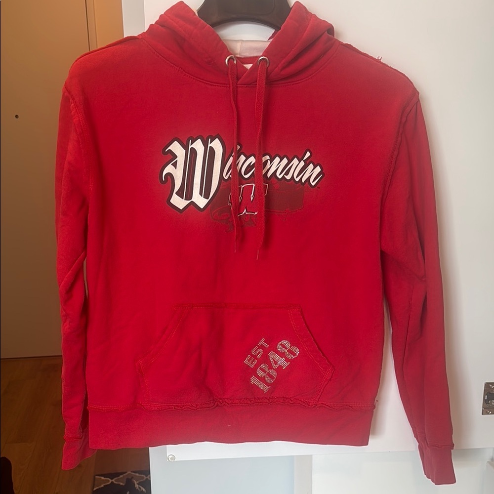 Red Wisconsin Badgers Hoodie